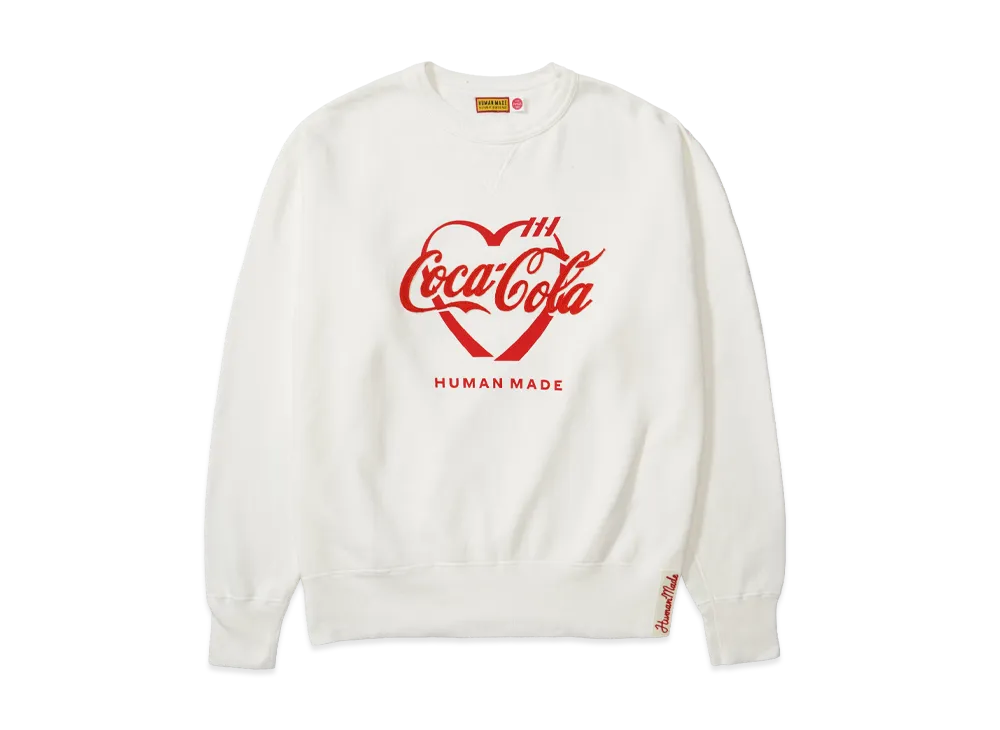 HUMAN MADE x Coca-Cola Tsuriami Sweatshirt "White"
