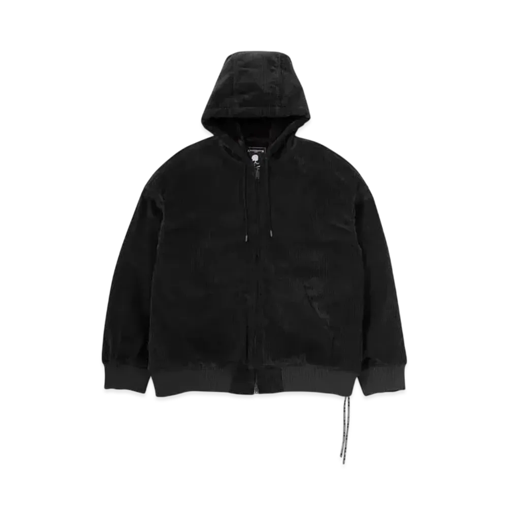 mastermind WORLD Hooded Corduroy Jacket "Black"