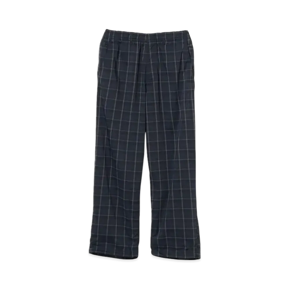 BEAMS Dotair Mesh Check Pants "NavyCheck"