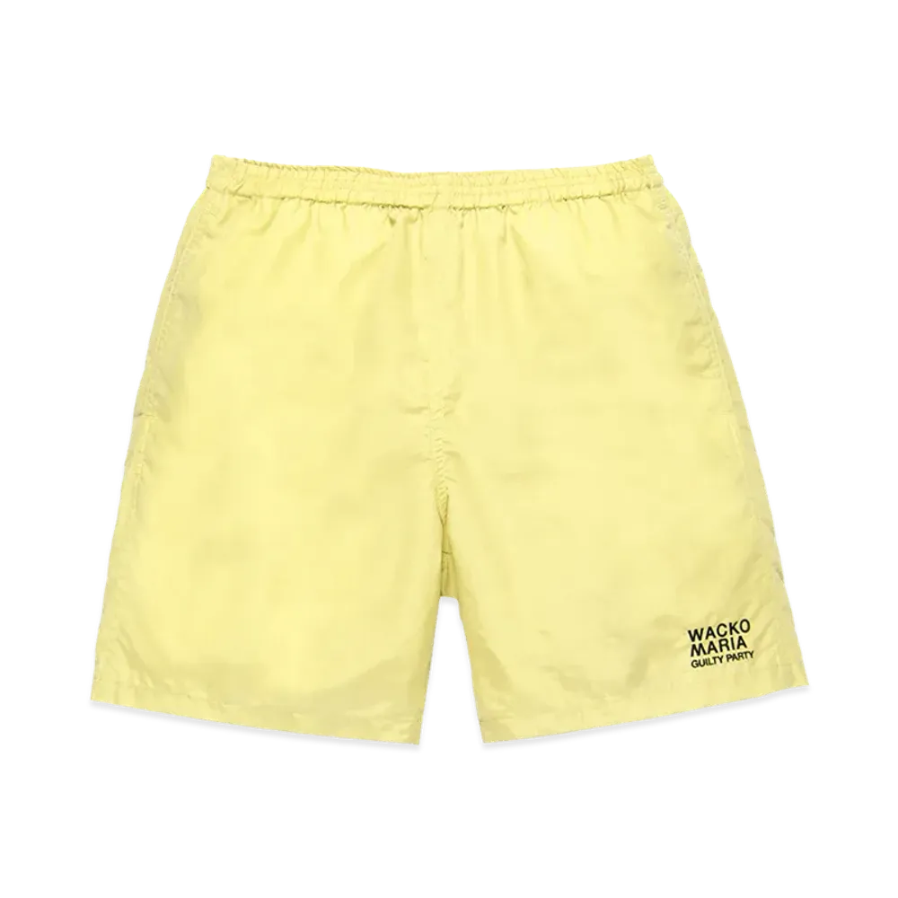 WACKO MARIA Nylon Board Shorts "Yellow"