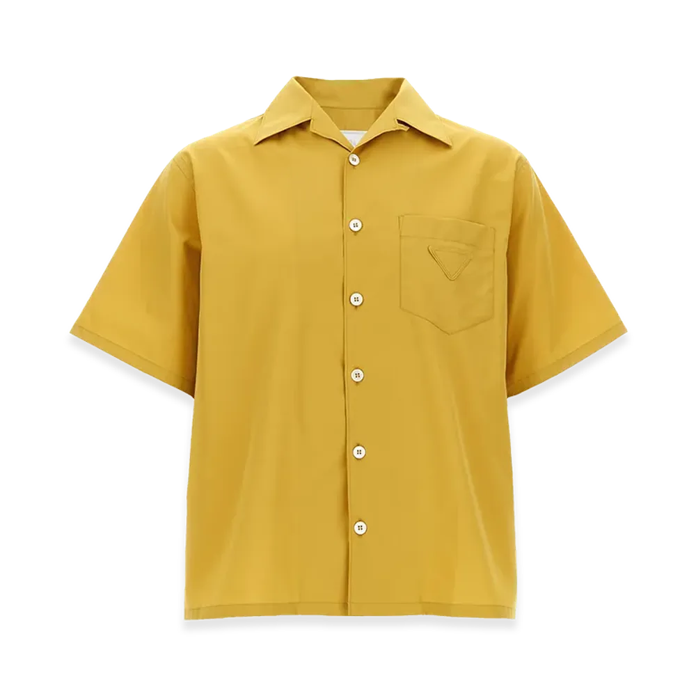 PRADA Logo Short Sleeve Shirt "Yellow"