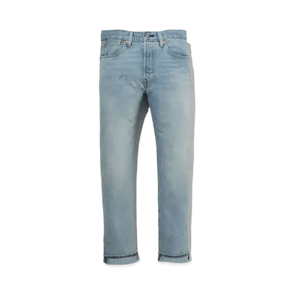Levi's 501 Original Fit Light Indigo Stonewash "Dark Indigo Blue"