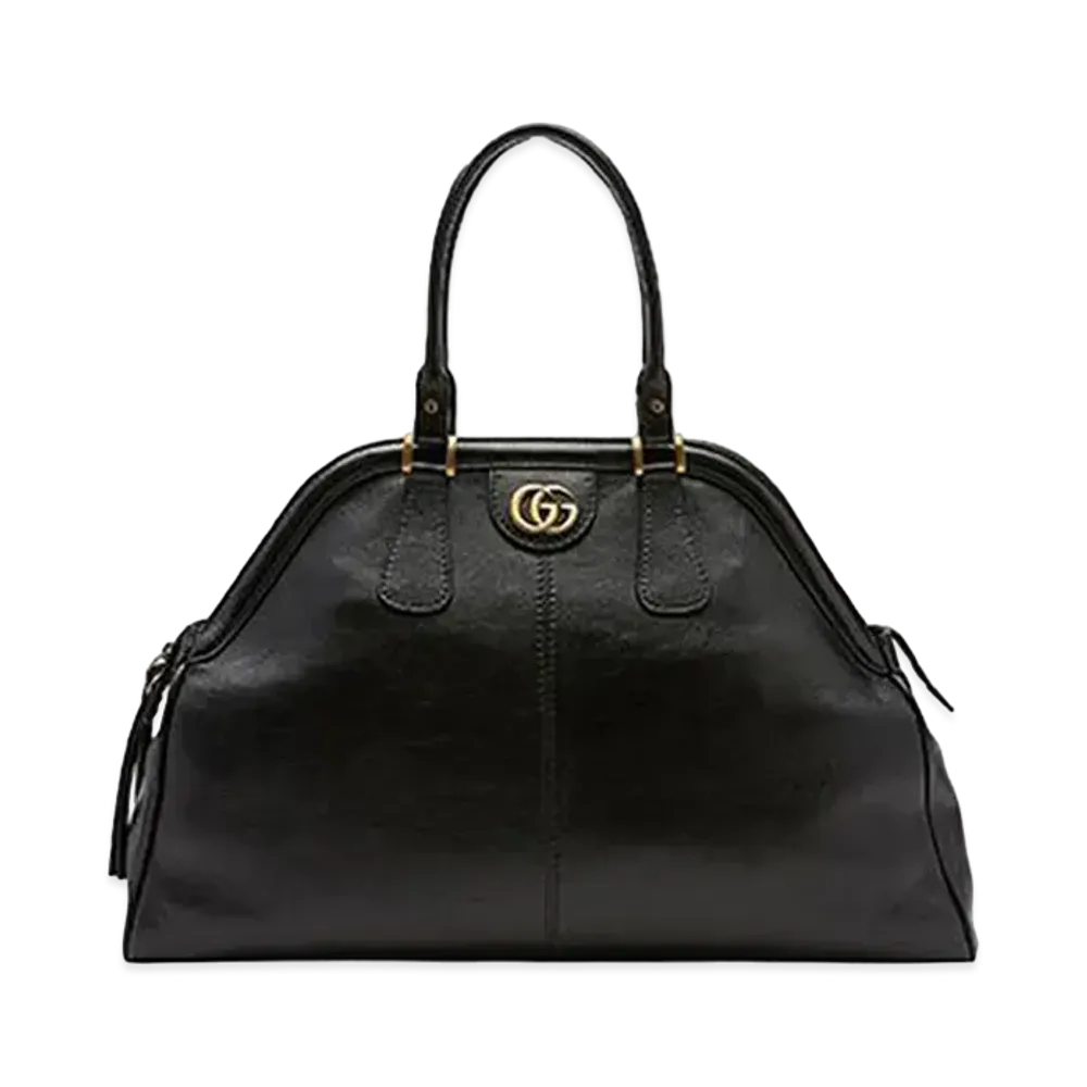 GUCCI Re Belle Medium Top Handle Bag Cat Head "Black"