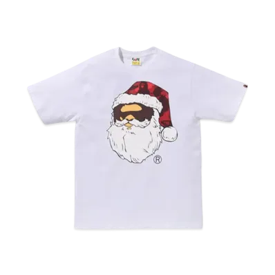 A BATHING APE Christmas A BATHING APE Ape Head Tee "White"