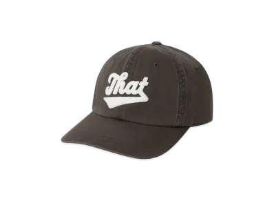 thisisneverthat Overdyed That Applique Cap "Washed Black"