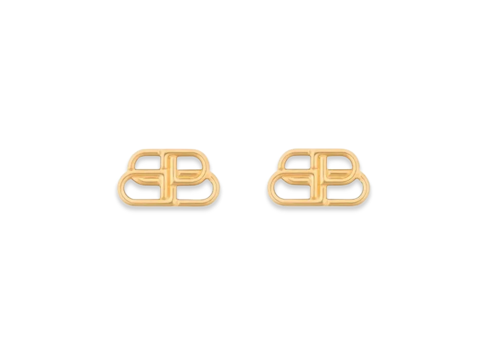BALENCIAGA BB Stud Small Earrings "Gold"