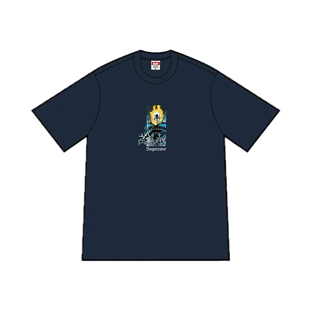 Supreme Ghost Rider Tee "Navy"
