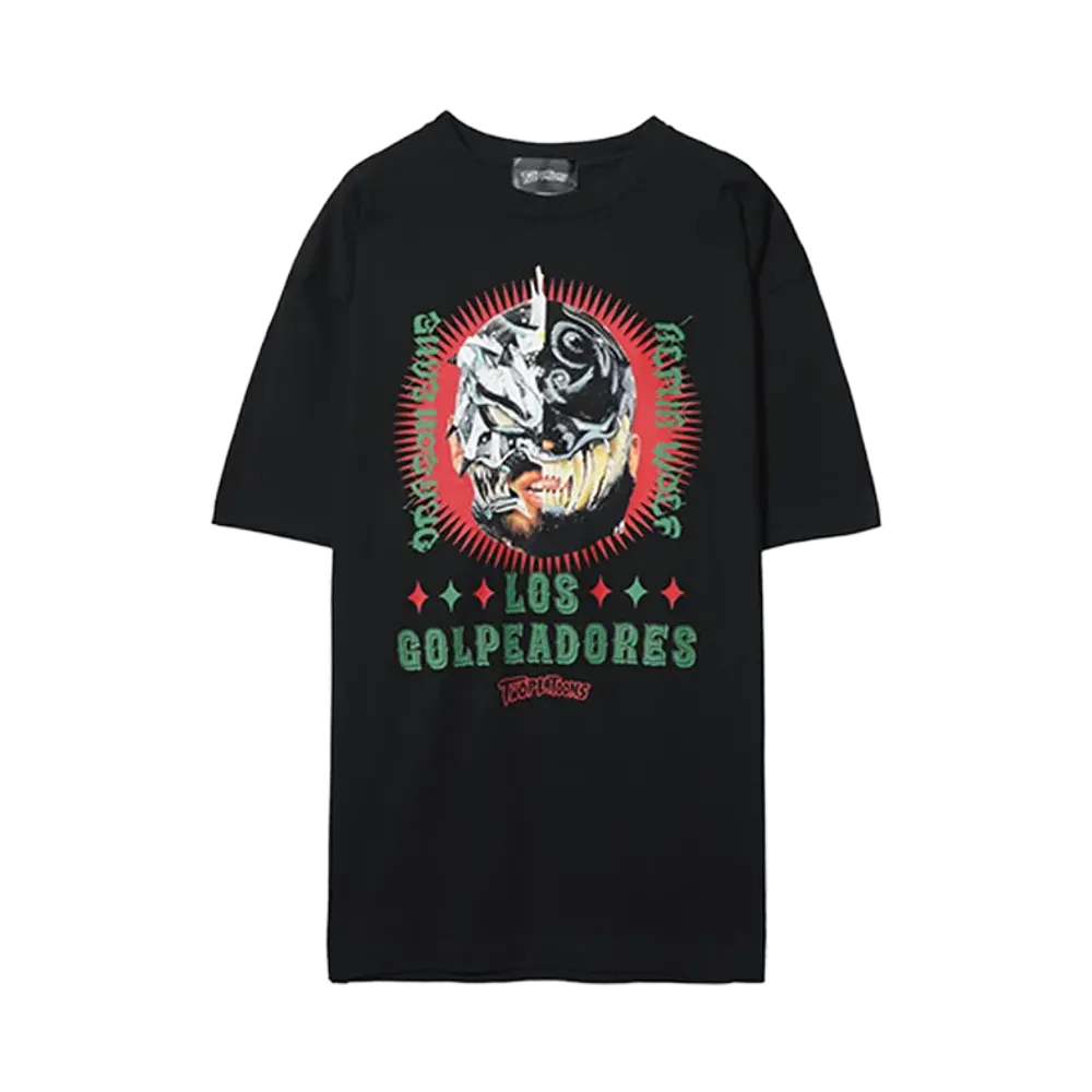 PRO WRESTLING NOAH 25th ANNIV \ TWOPLATOONS X LOS GOLPEADORES 2025 T SHIRTS "BLACK"