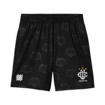 Carhartt WIP Hartt's Football Short "Heart Train Jacquard Black"