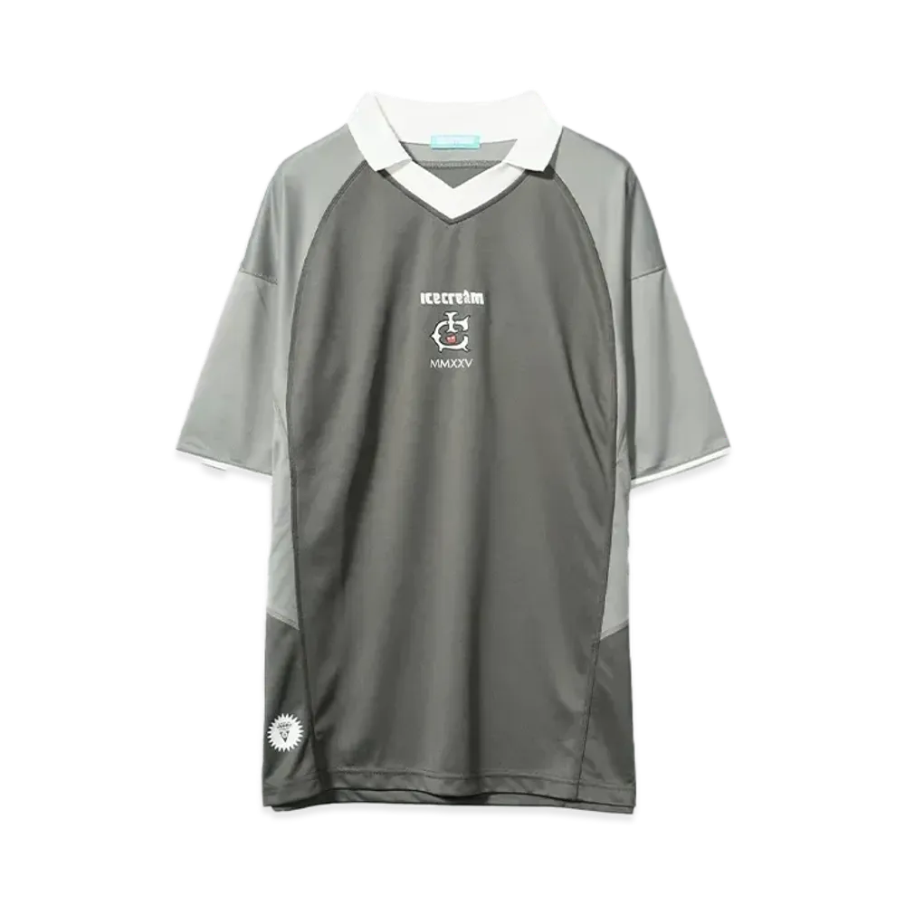 ICECREAM FOOTBALL SS SHIRT "GRAY"