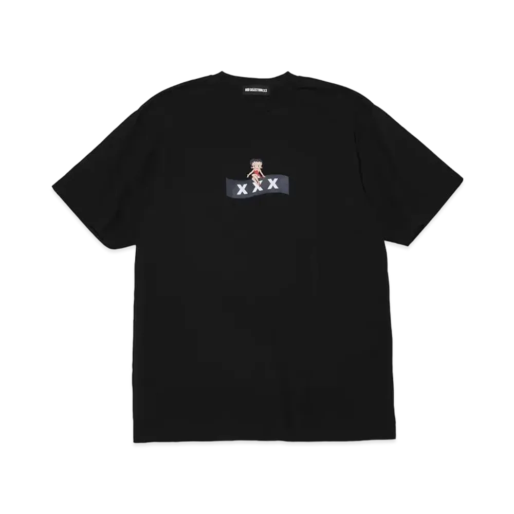 GOD SELECTION XXX x Betty Boop T-shirts GX-A24-BBST-01 "Black"