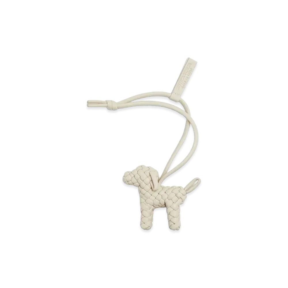 Bottega Veneta Dog Charm "Sea Salt"