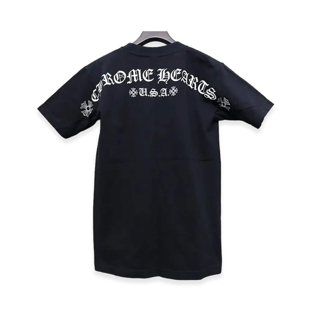 Chrome Hearts Vintage Arch Logo Scroll Label Pocket S/S T-Shirt "Black"