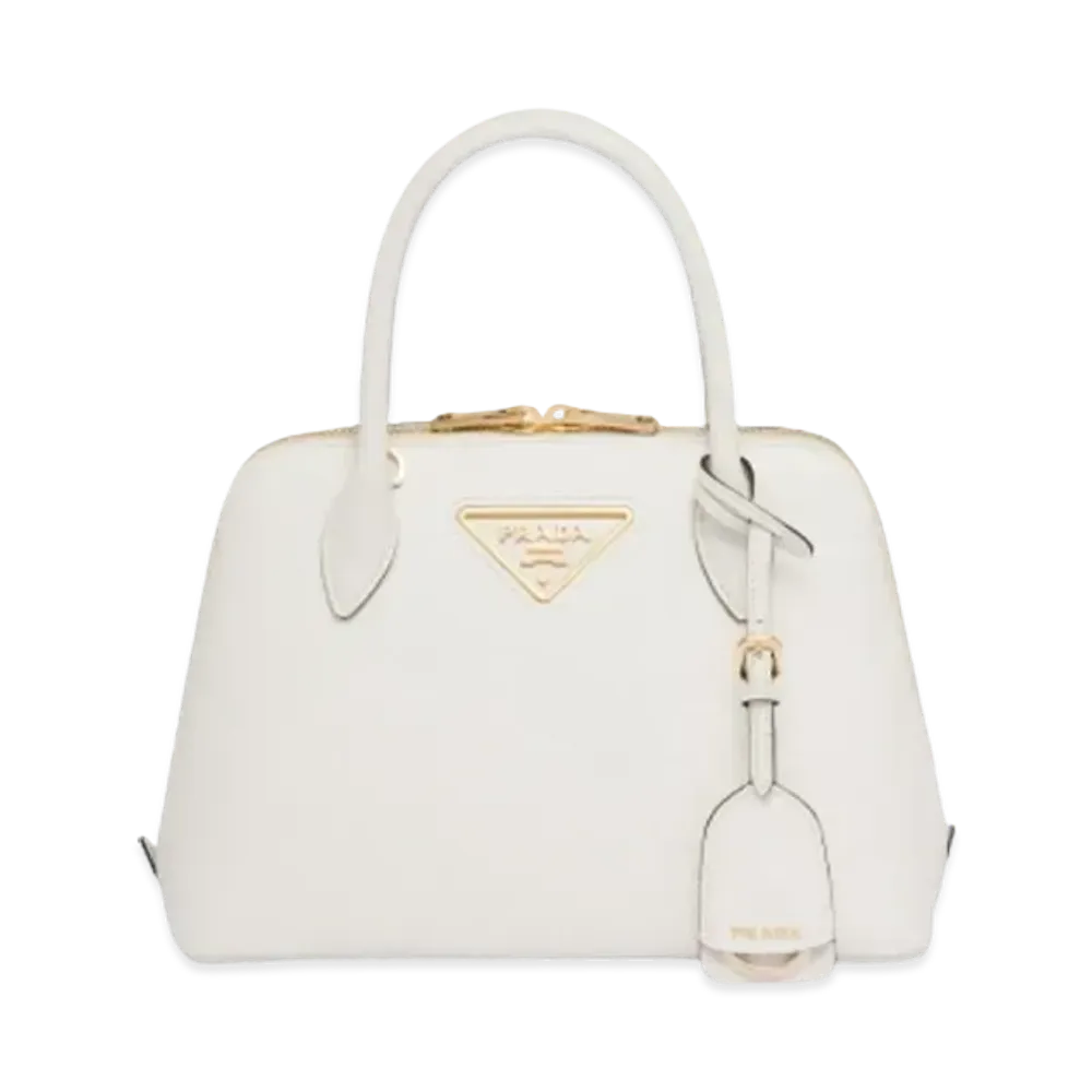 PRADA Promenade Saffiano Leather Bag "White"