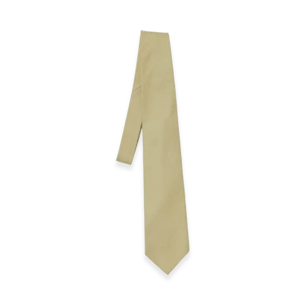 AURALEE Super Light Wool Tie "Light Khaki"