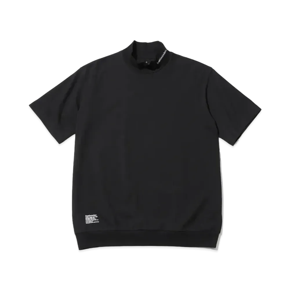 FreshServiceSport Double Jersey Dry Tech S/S Mock Neck Tee "Black"