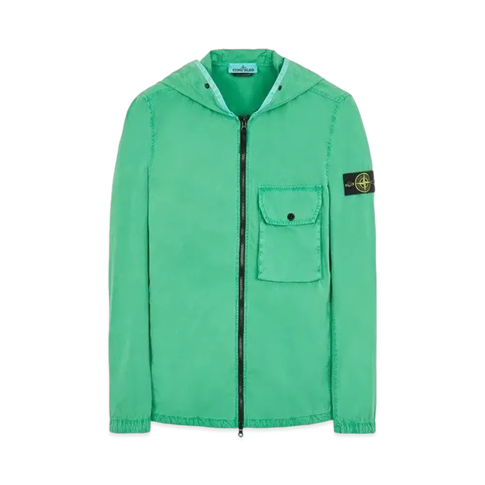Stone Island 114WN BRUSHED COTTON CANVAS_'OLD' EFFECT "Green"