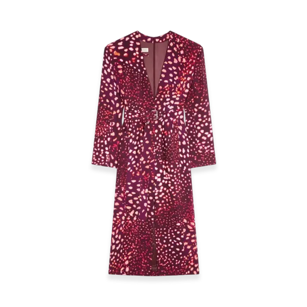 DRIES VAN NOTEN Women's Tailored Belted Dress "Auber"