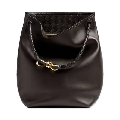 Bottega Veneta Andiamo Bucket "Fondente"