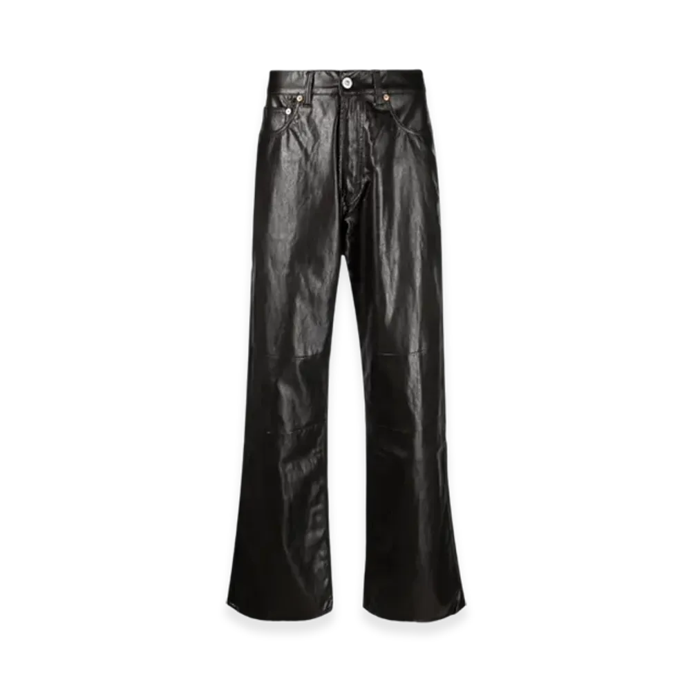 OUR LEGACY Extended Third Cut Fake Leather "Black Brown"