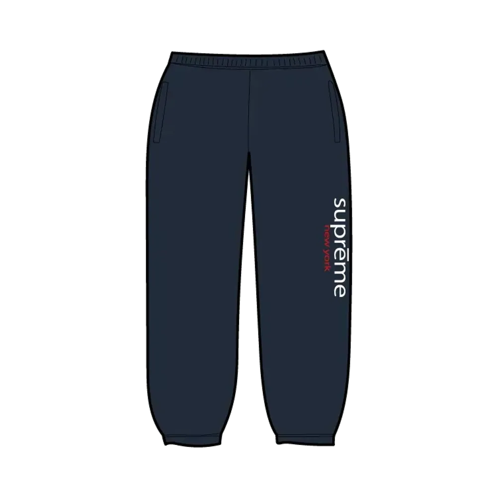 Supreme Classic Logo Sweatpant "Navy"