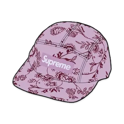 Supreme Floral Jacquard Camp Cap "Pink"