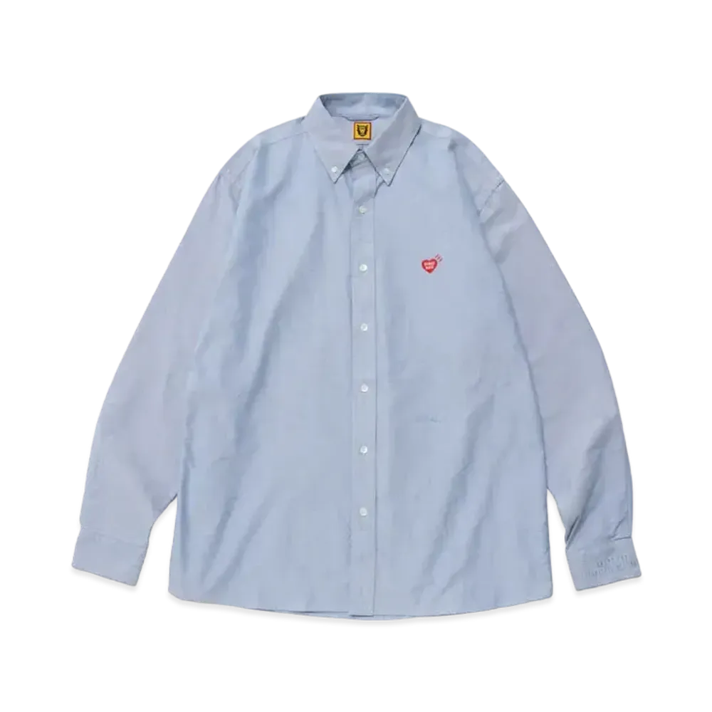 HUMAN MADE Oxford Bd L/S Shirt "Blue"