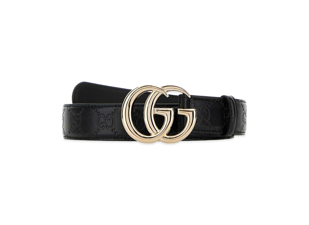GUCCI Women's Leather Belt "Black"