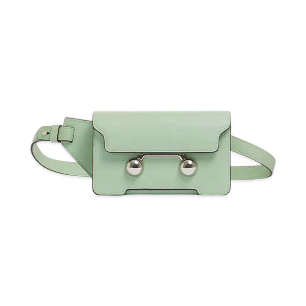 MARNI Trunkaroo Crossbody Bag in Leather "Linden"