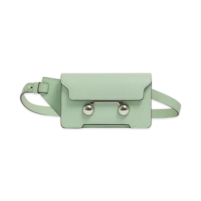MARNI Trunkaroo Crossbody Bag in Leather "Linden"