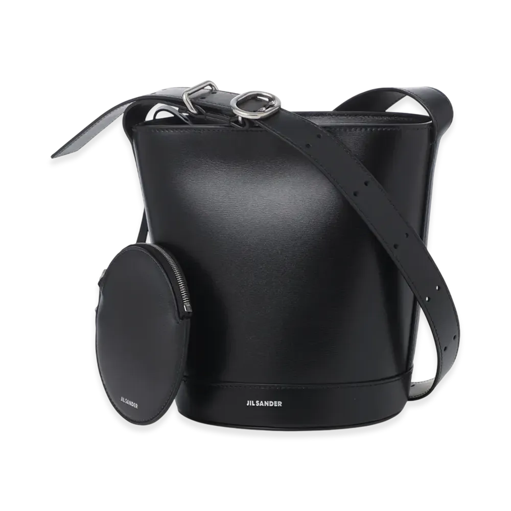 Jil Sander Shoulder Bag Cannolo Bucket "Black"