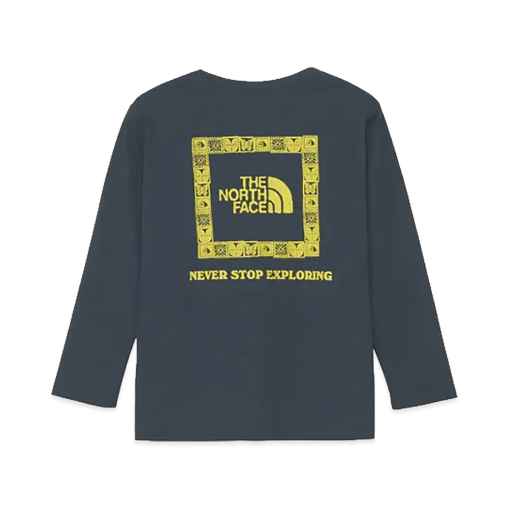 The North Face Kids Long Sleeve TNF Be Free Graphic Tee "Urban Navy"