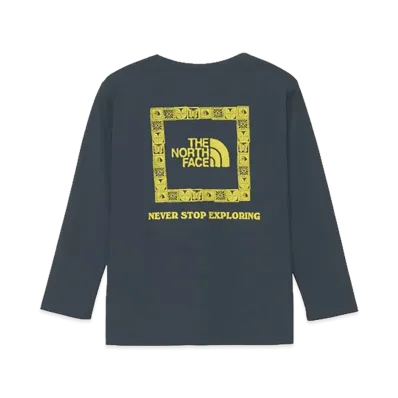 The North Face Kids Long Sleeve TNF Be Free Graphic Tee "Urban Navy"