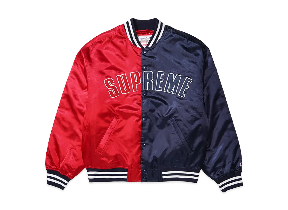 Supreme x Champion Satin Varsity Jacket "Multicolor"
