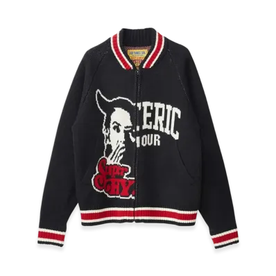 HYSTERIC GLAMOUR Super HYS Jacquard Oversized Jumper "Black"