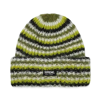 Supreme Loose Stripe Beanie "Olive"