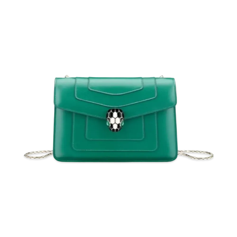 BVLGARI Serpenti Forever Crossbody Bag "Emerald Green"