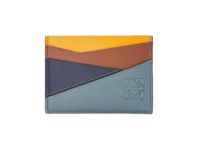 LOEWE Puzzle Plain Cardholder In Classic Calfskin "Yellow Mango / Tan"