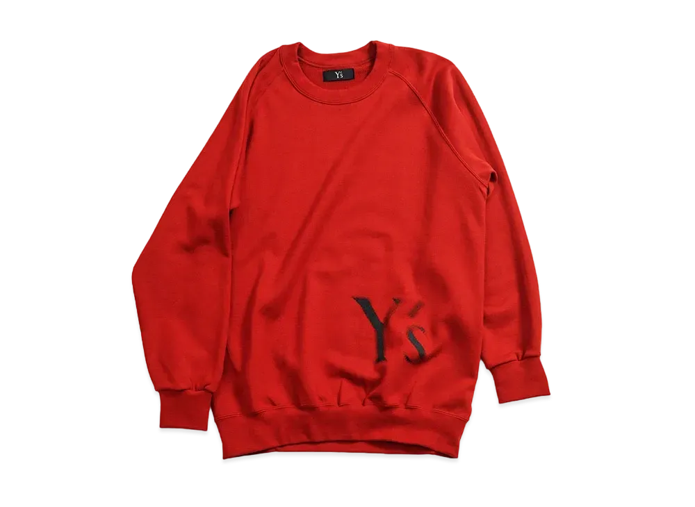 Yohji Yamamoto Y's -ONLINE EXCLUSIVE- Y's LOGO SWEAT "Red"