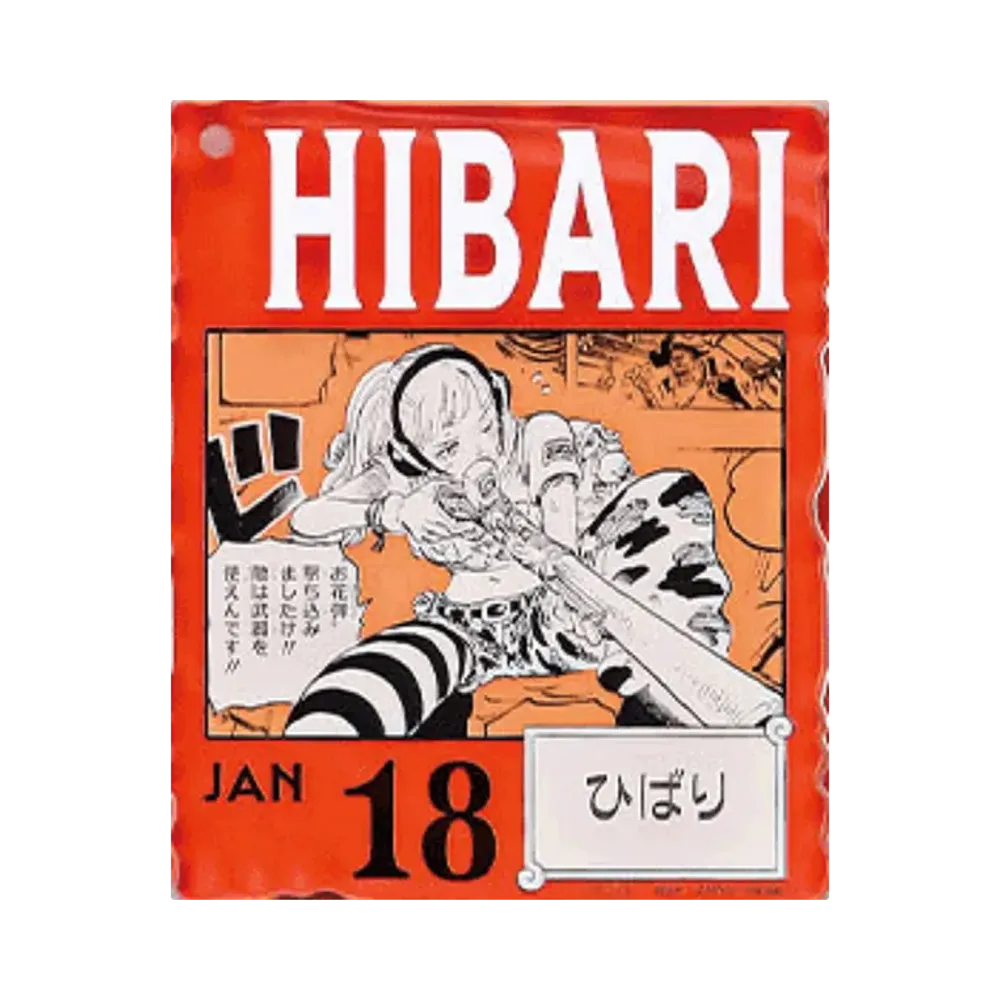 BANDAI "Ichiban Kuji" -ONE PIECE BASE SHOP Lottery 366DAYS OF BIRTHDAYS- Birth Month January-March Shin Colors Acrylic Block Charm Prize 1/18 Hibari