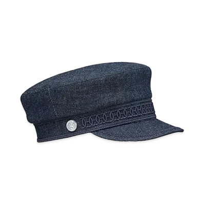 Hermes Cabourg Denim Casquette "Indigo"