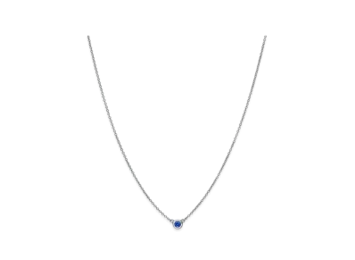 Tiffany & Co. Elsa Peretti Color By The Yard Pendant "Platinum/Sapphire"