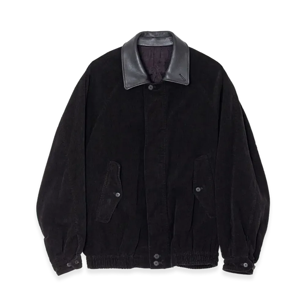 ssstein Vintage Corduroy Zip Jacket "Black"