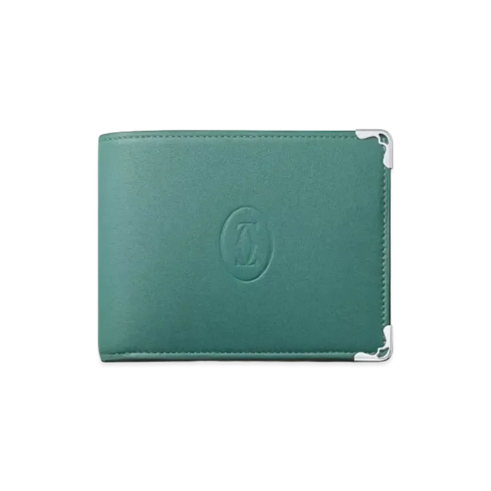 Cartier Must de Cartier Small Leather Goods, Wallet "Aventurine"