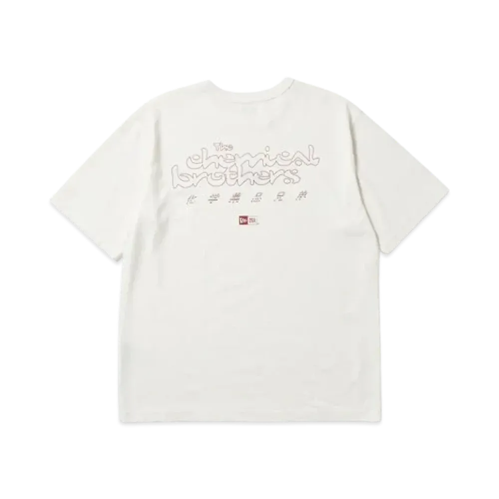NEW ERA x The Chemical Brothers Block Rockin' Beats Short Sleeve Washed Cotton T-shirt "Off White"