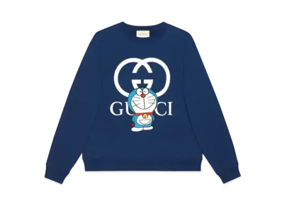 GUCCI x Doraemon Crewneck Sweatshirt "Navy"