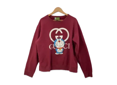 GUCCI x Doraemon Crewneck Sweatshirt "Bordeaux"