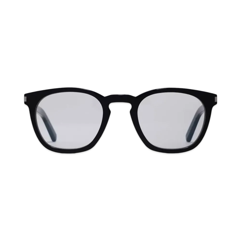SAINT LAURENT SL 28-044 Front: "BLACK" Temple: "BLACK" Lens: "Clear"