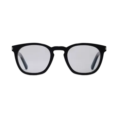 SAINT LAURENT SL 28-044 Front: "BLACK" Temple: "BLACK" Lens: "Clear"