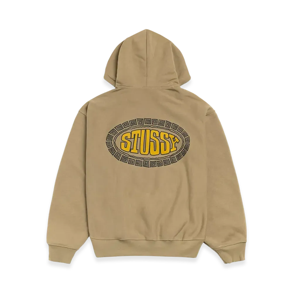 Stussy Tile Oval Hoodie "Army"